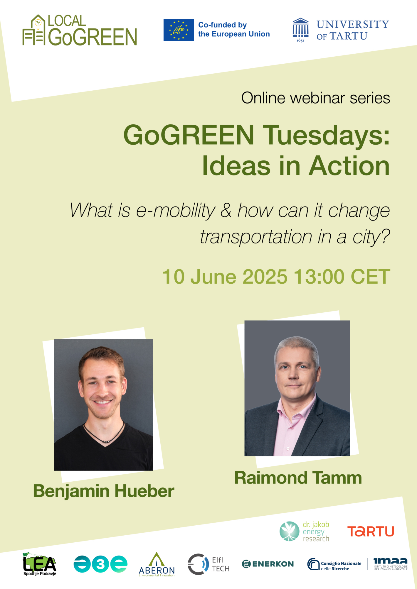 Spletni seminarji »GoGREEN torki: Iz idej v dejanja«